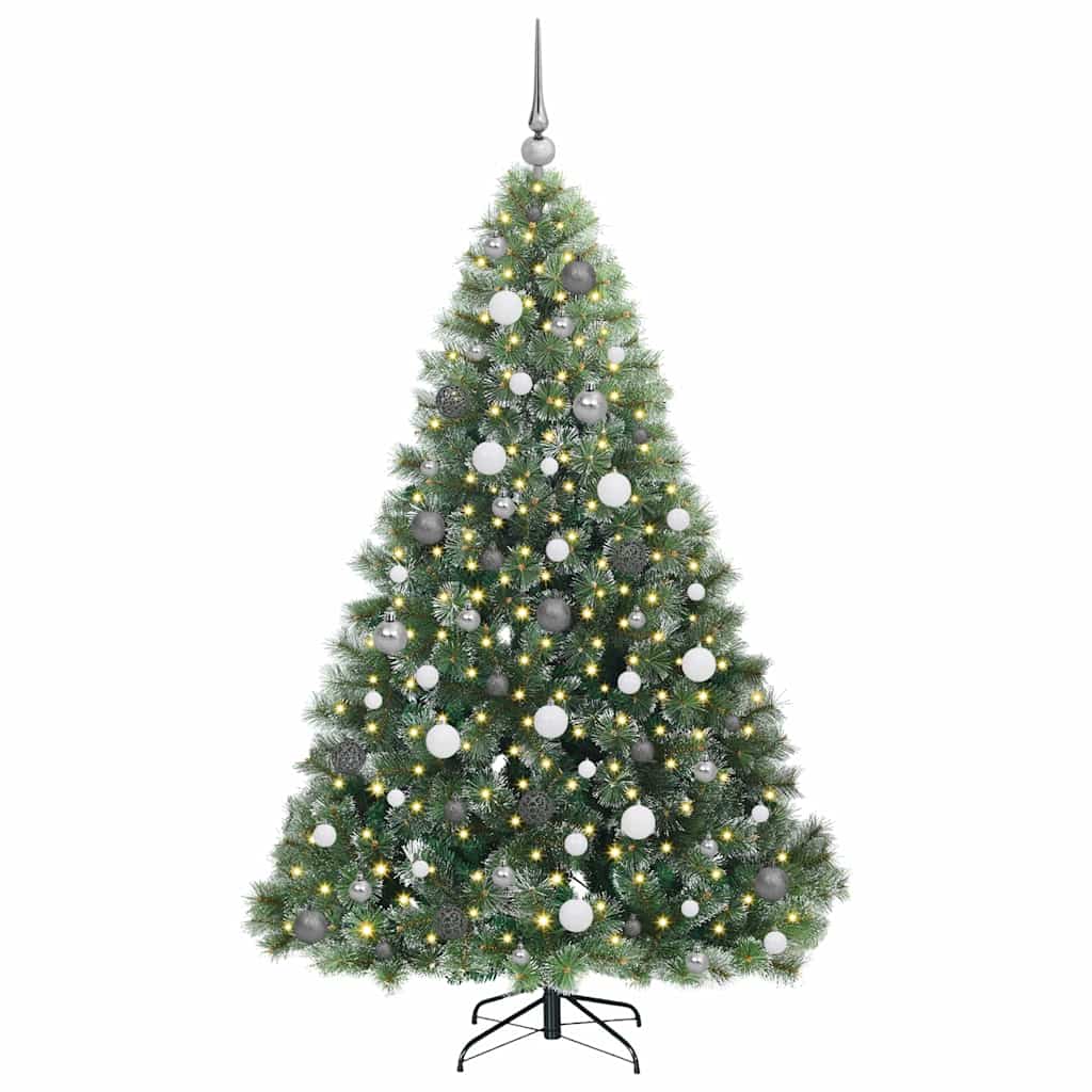 Vidaxx sapin de Noël artificiel avec 300 LED avec standard vert 180 cm PE et PVC