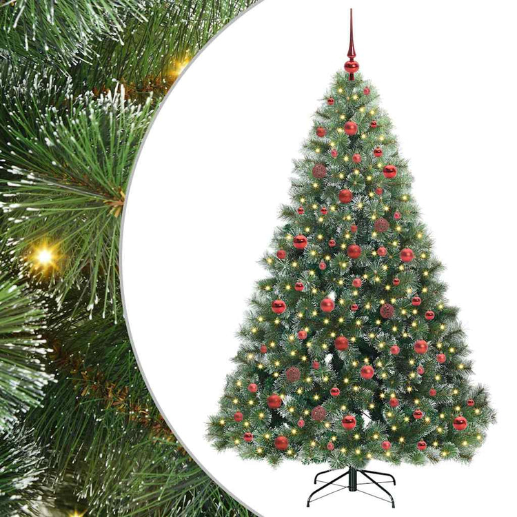Vidaxx sapin de Noël artificiel avec 300 LED avec standard vert 180 cm PE et PVC