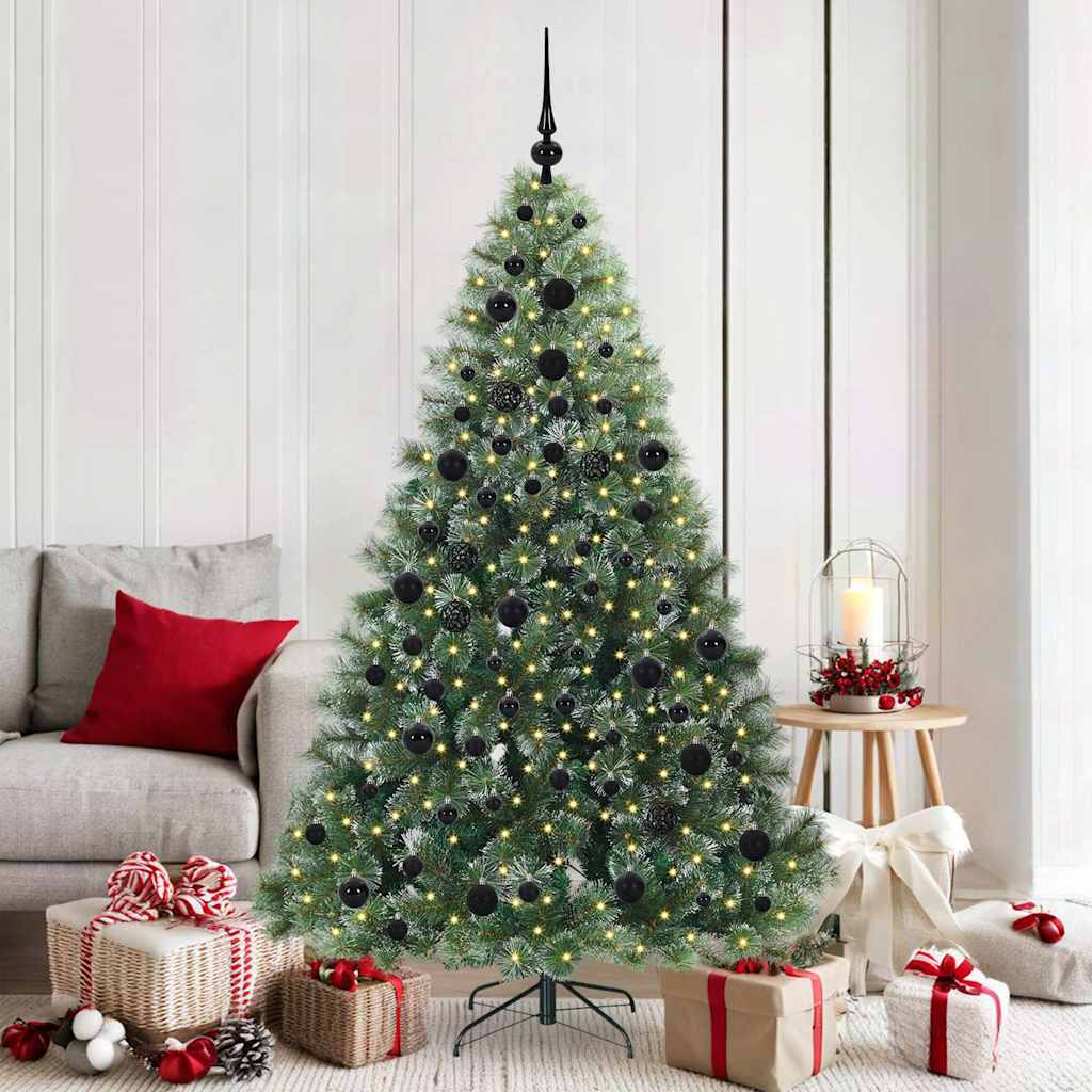 Vidaxx sapin de Noël artificiel avec 300 LED avec standard vert 180 cm PE et PVC