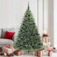 Vidaxx sapin de Noël artificiel avec 300 LED avec standard vert 180 cm PE et PVC