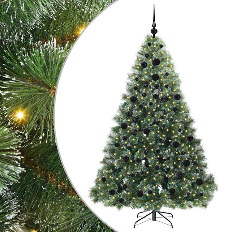 Vidaxx sapin de Noël artificiel avec 300 LED avec standard vert 180 cm PE et PVC