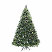Vidaxx sapin de Noël artificiel avec 300 LED avec standard vert 180 cm PE et PVC - afbeelding 3