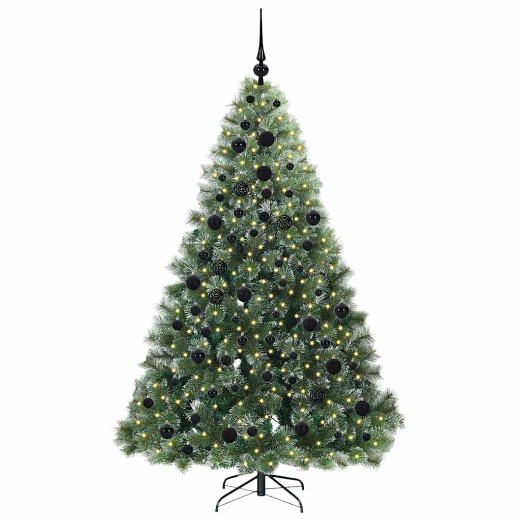 Vidaxx sapin de Noël artificiel avec 300 LED avec standard vert 180 cm PE et PVC
