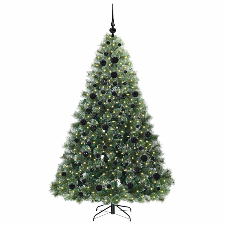 Vidaxx sapin de Noël artificiel avec 300 LED avec standard vert 180 cm PE et PVC