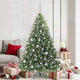 Vidaxx sapin de Noël artificiel avec 300 LED avec standard vert 180 cm PE et PVC