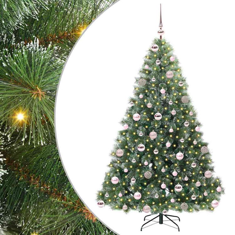 Vidaxx sapin de Noël artificiel avec 300 LED avec standard vert 180 cm PE et PVC