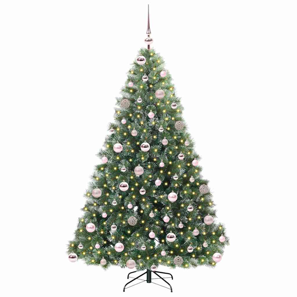 Vidaxx sapin de Noël artificiel avec 300 LED avec standard vert 180 cm PE et PVC