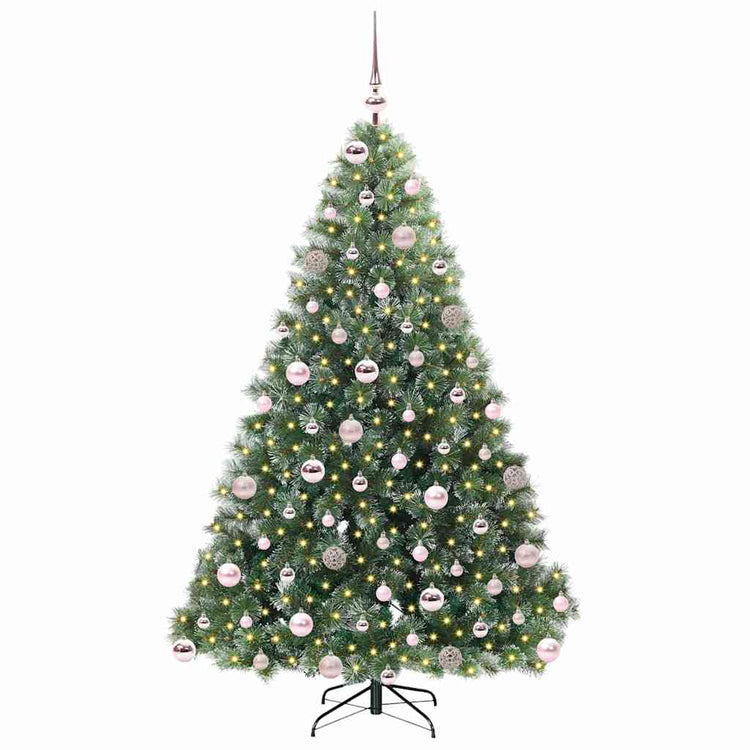Vidaxx sapin de Noël artificiel avec 300 LED avec standard vert 180 cm PE et PVC