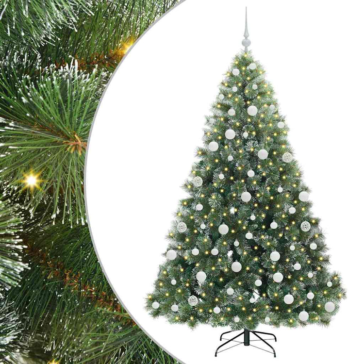 Vidaxx sapin de Noël artificiel avec 300 LED avec standard vert 180 cm PE et PVC