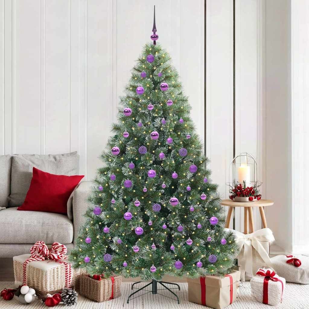 Vidaxx sapin de Noël artificiel avec 300 LED avec standard vert 180 cm PE et PVC