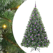 Vidaxx sapin de Noël artificiel avec 300 LED avec standard vert 180 cm PE et PVC - afbeelding 2