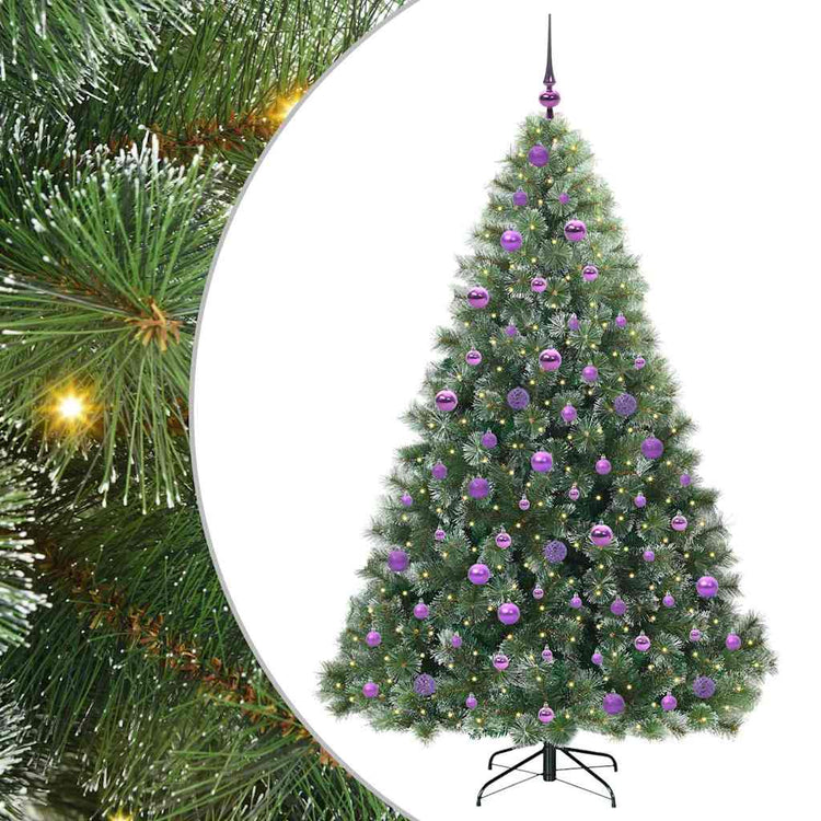 Vidaxx sapin de Noël artificiel avec 300 LED avec standard vert 180 cm PE et PVC