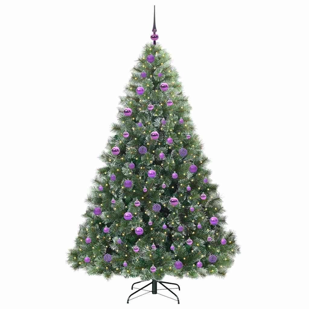 Vidaxx sapin de Noël artificiel avec 300 LED avec standard vert 180 cm PE et PVC