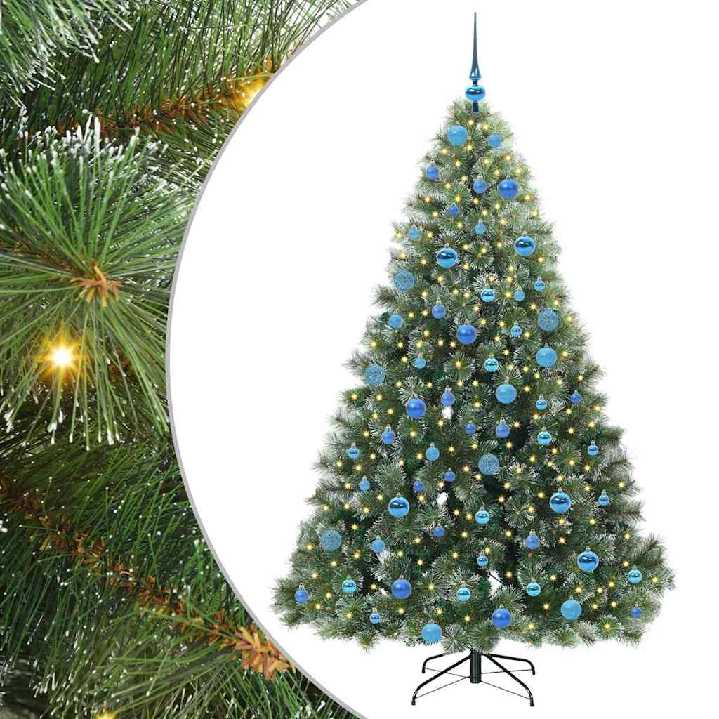 Vidaxx sapin de Noël artificiel avec 300 LED avec standard vert 180 cm PE et PVC
