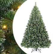 Vidaxx sapin de Noël artificiel avec 300 LED avec standard vert 210 cm PE et PVC - afbeelding 2