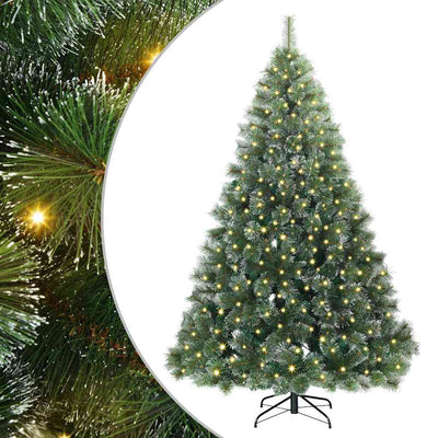 Vidaxx sapin de Noël artificiel avec 300 LED avec standard vert 210 cm PE et PVC