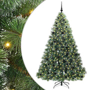 Vidaxx sapin de Noël artificiel avec 300 LED avec standard vert 210 cm PE et PVC - afbeelding 1