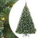 Vidaxx sapin de Noël artificiel avec 300 LED avec standard vert 210 cm PE et PVC