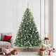 Vidaxx sapin de Noël artificiel avec 300 LED avec standard vert 210 cm PE et PVC