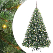 Vidaxx sapin de Noël artificiel avec 300 LED avec standard vert 210 cm PE et PVC - afbeelding 2