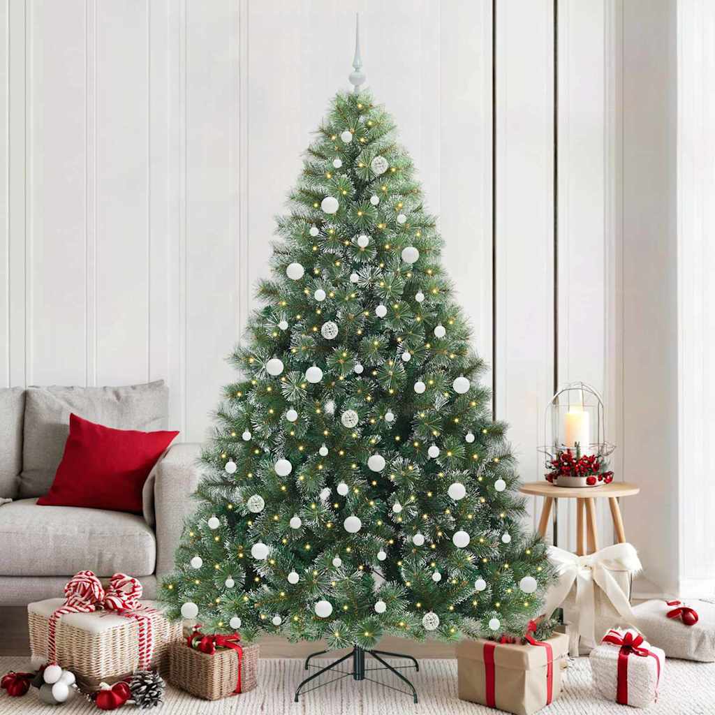 Vidaxx sapin de Noël artificiel avec 300 LED avec standard vert 210 cm PE et PVC