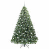 Vidaxx sapin de Noël artificiel avec 300 LED avec standard vert 210 cm PE et PVC