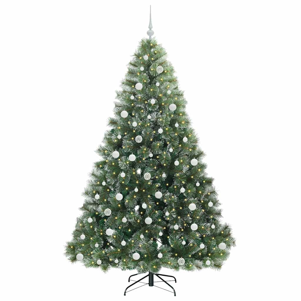 Vidaxx sapin de Noël artificiel avec 300 LED avec standard vert 210 cm PE et PVC