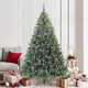 Vidaxx sapin de Noël artificiel avec 300 LED avec standard vert 210 cm PE et PVC