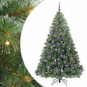 Vidaxx sapin de Noël artificiel avec 300 LED avec standard vert 210 cm PE et PVC - afbeelding 2