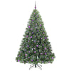Vidaxx sapin de Noël artificiel avec 300 LED avec standard vert 210 cm PE et PVC