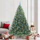 Vidaxx sapin de Noël artificiel avec 300 LED avec standard vert 210 cm PE et PVC