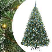 Vidaxx sapin de Noël artificiel avec 300 LED avec standard vert 210 cm PE et PVC - afbeelding 2