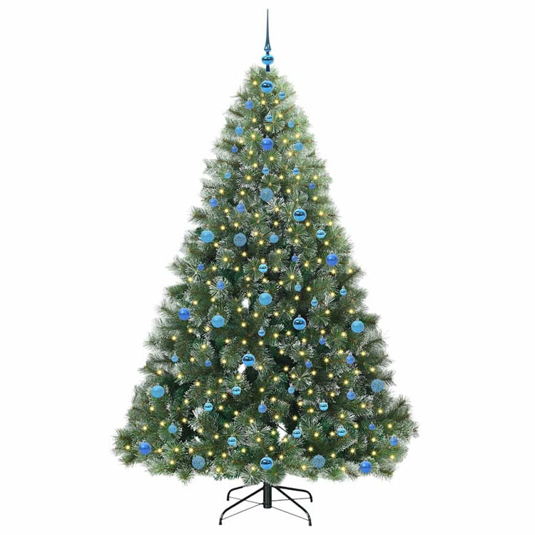 Vidaxx sapin de Noël artificiel avec 300 LED avec standard vert 210 cm PE et PVC