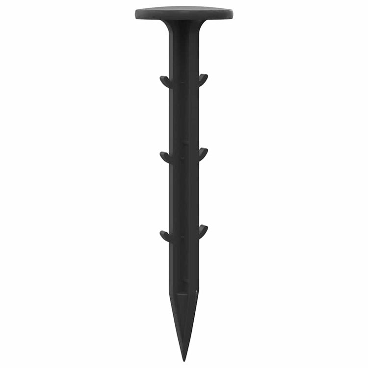 Vidaxx piquets de sol 500 pcs noir ø3 x 11 cm en plastique