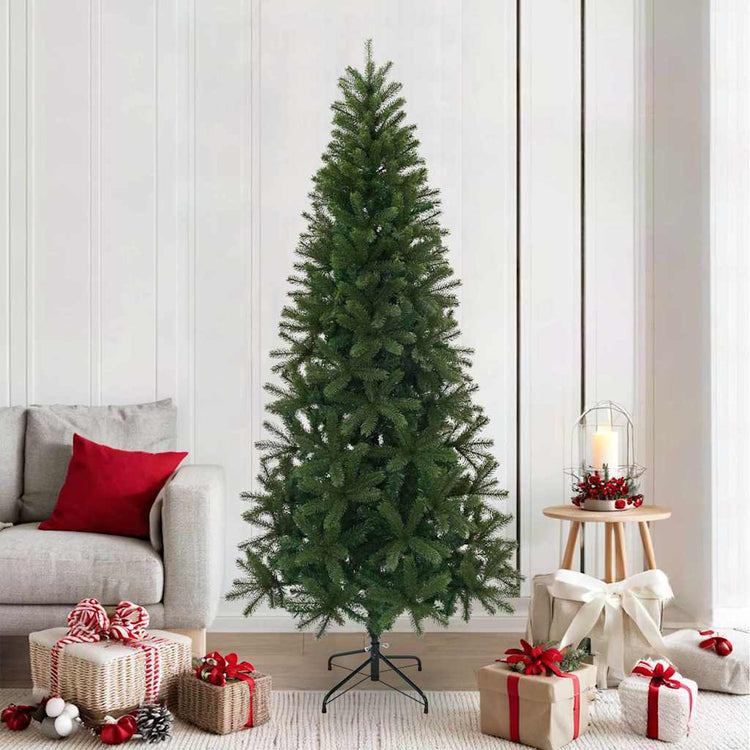 Vidaxx sapin de Noël artificiel avec standard vert 210 cm PVC, PE et acier