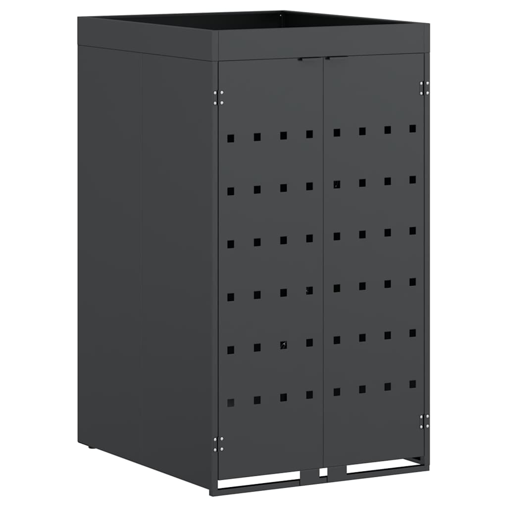 Chariot de rangement pivotant Vidaxl avec toit jardinière pour conteneur simple 240l