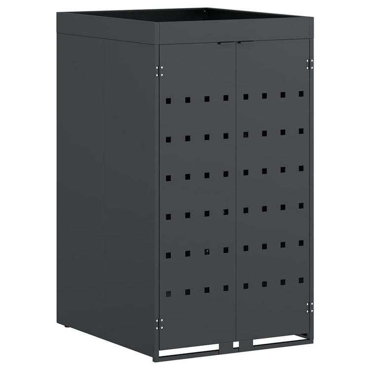 Chariot de rangement pivotant Vidaxl avec toit jardinière pour conteneur simple 240l