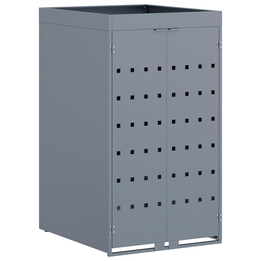 Chariot de rangement pivotant Vidaxl avec toit jardinière pour conteneur simple 240l