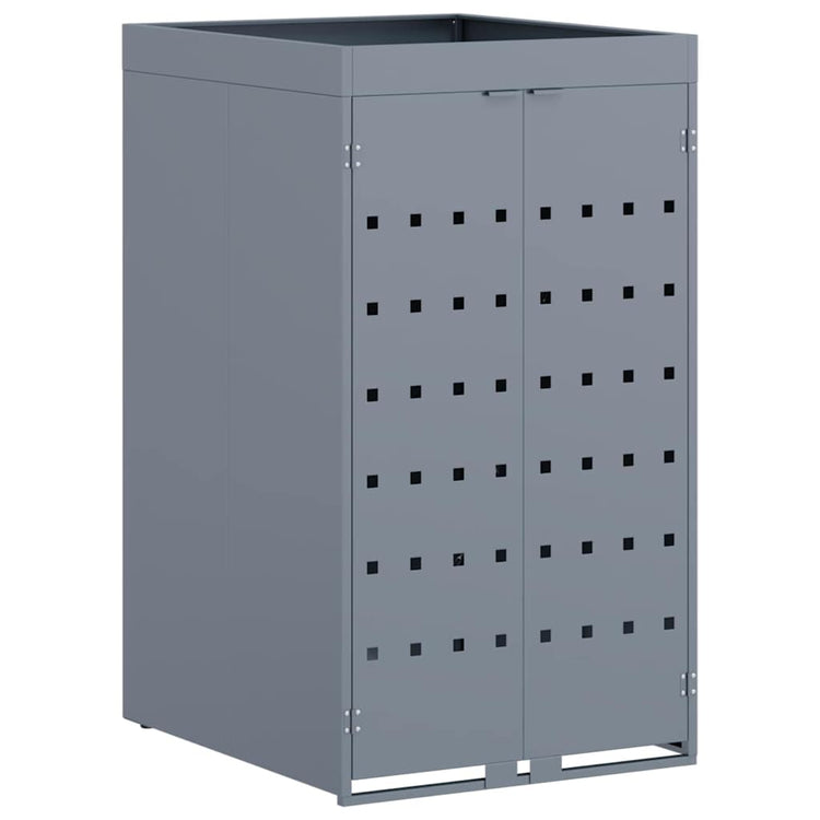 Chariot de rangement pivotant Vidaxl avec toit jardinière pour conteneur simple 240l