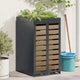 Stockage de conteneurs à déchets Vidaxx avec toit de jardinière pour conteneur de 240 l