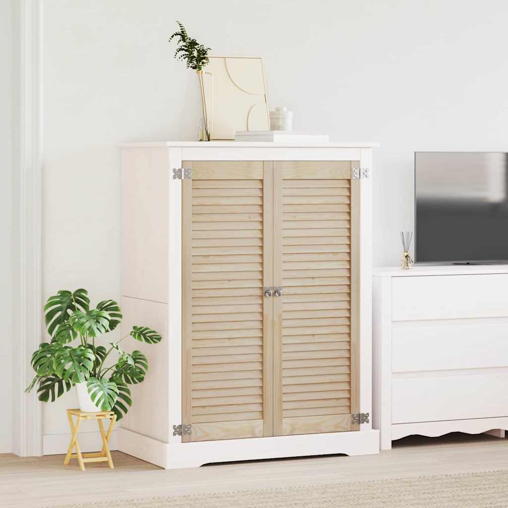 Vidaxx porte de placard 2 pcs naturel 110 x 2,1 x 39,5 cm bois de pin massif