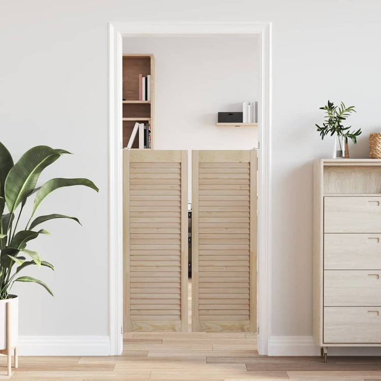 Vidaxx porte de placard 2 pcs naturel 110 x 2,1 x 39,5 cm bois de pin massif