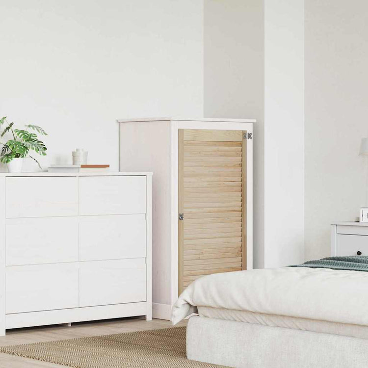 Vidaxx porte d'armoire naturel 110 x 2,1 x 59,5 cm bois de pin massif