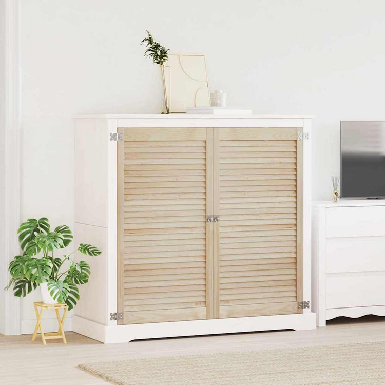 Vidaxx porte de placard 2 pcs naturel 110 x 2,1 x 59,5 cm bois de pin massif