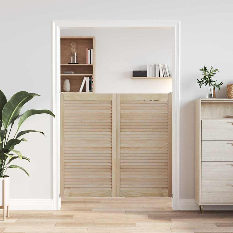 Vidaxx porte de placard 2 pcs naturel 110 x 2,1 x 59,5 cm bois de pin massif