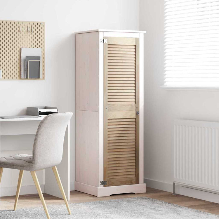 Vidaxx porte d'armoire naturel 140,5 x 2,1 x 39,5 cm bois de pin massif