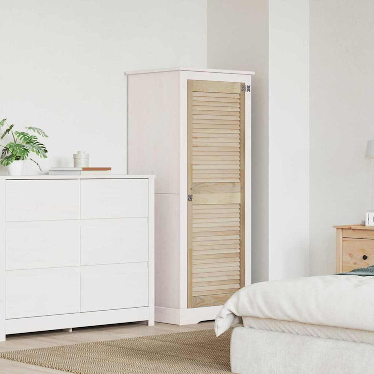 Vidaxx porte d'armoire naturel 49,5 x 2,1 x 140,5 cm bois de pin massif