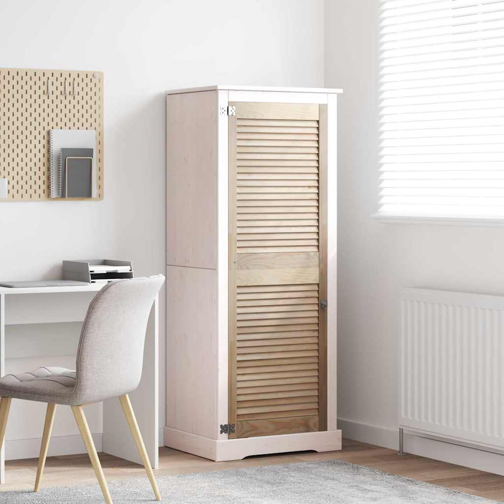 Vidaxx porte d'armoire naturel 49,5 x 2,1 x 140,5 cm bois de pin massif