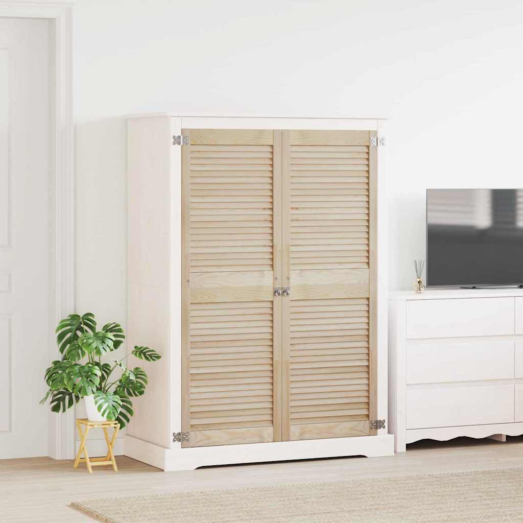 Vidaxx porte de placard 2 pcs naturel 49,5 x 2,1 x 140,5 cm bois de pin massif
