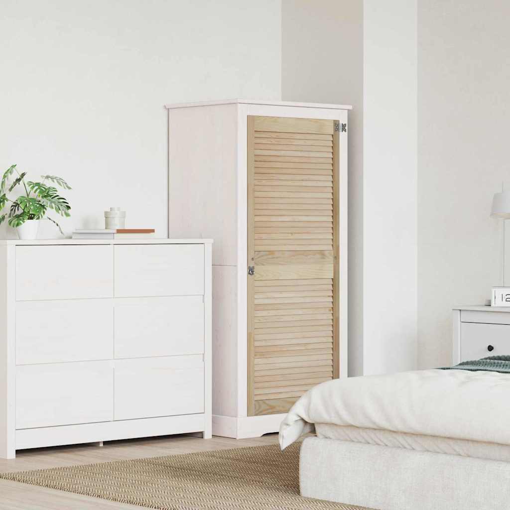 Vidaxx porte d'armoire naturel 140,5 x 2,1 x 59,5 cm bois de pin massif
